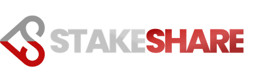 Stakeshare Logo Horizontal for Light and Dark Backgrounds