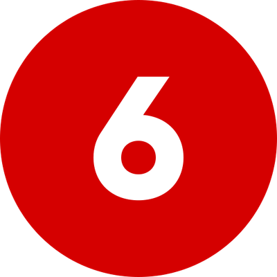 Number 6 Red
