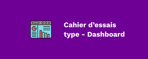 Cahier de recette - Dashboard