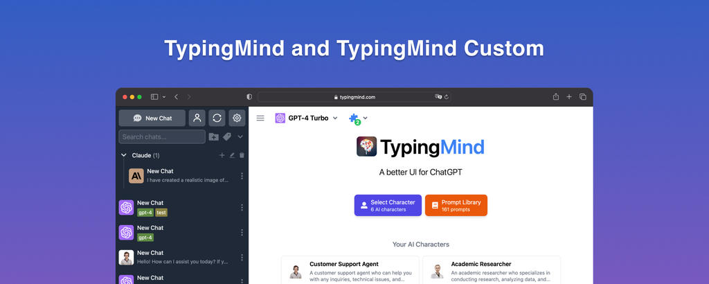 TypingMind vs TypingMind Custom