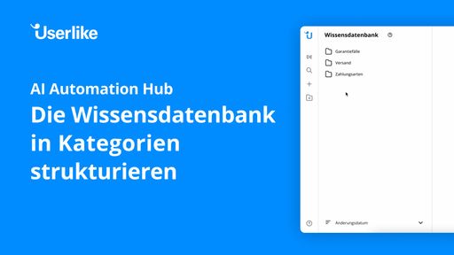 4. Die Wissensdatenbank in Kategorien strukturieren