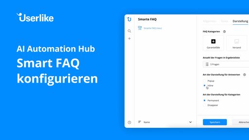 12. Smart FAQ konfigurieren