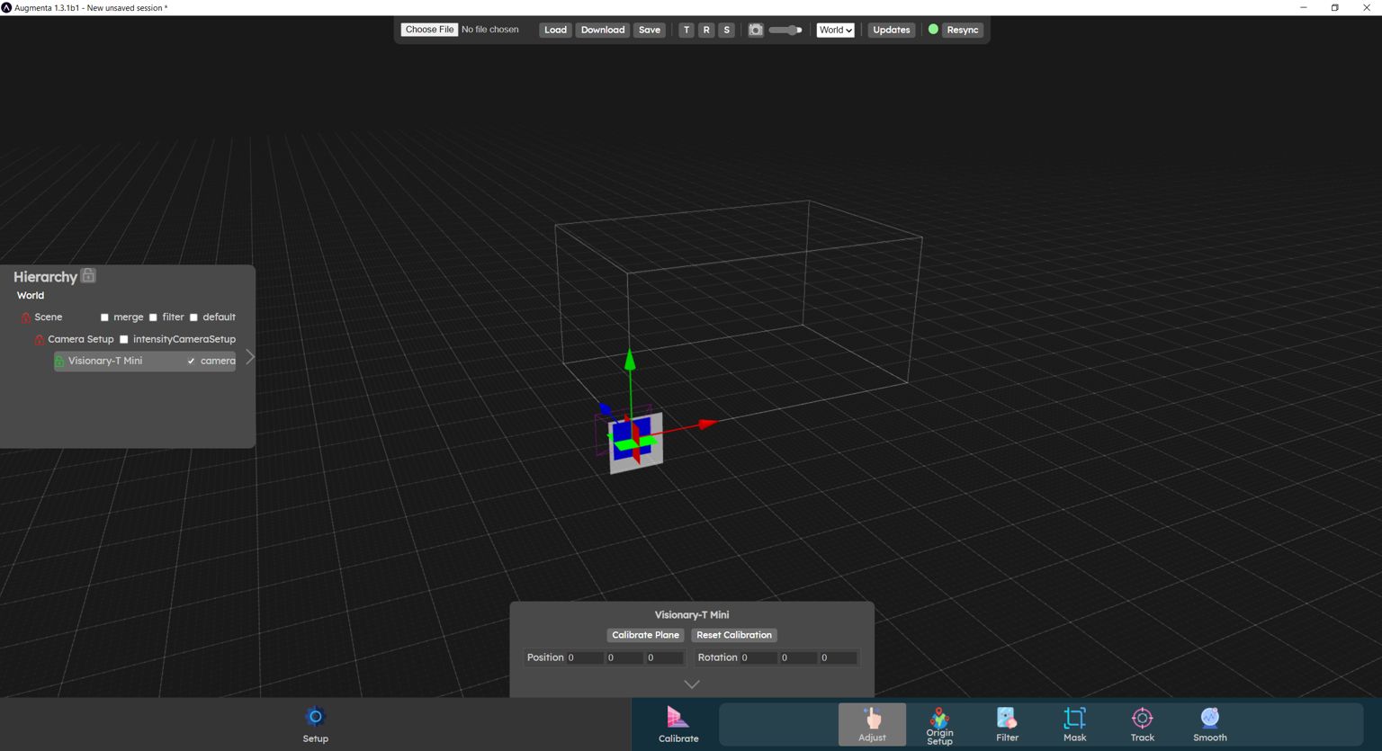 Adjust menu in the web interface