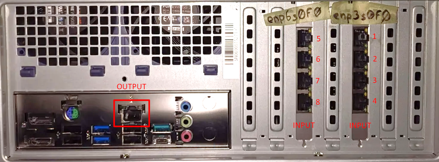 Pro8 sensors RJ45 port