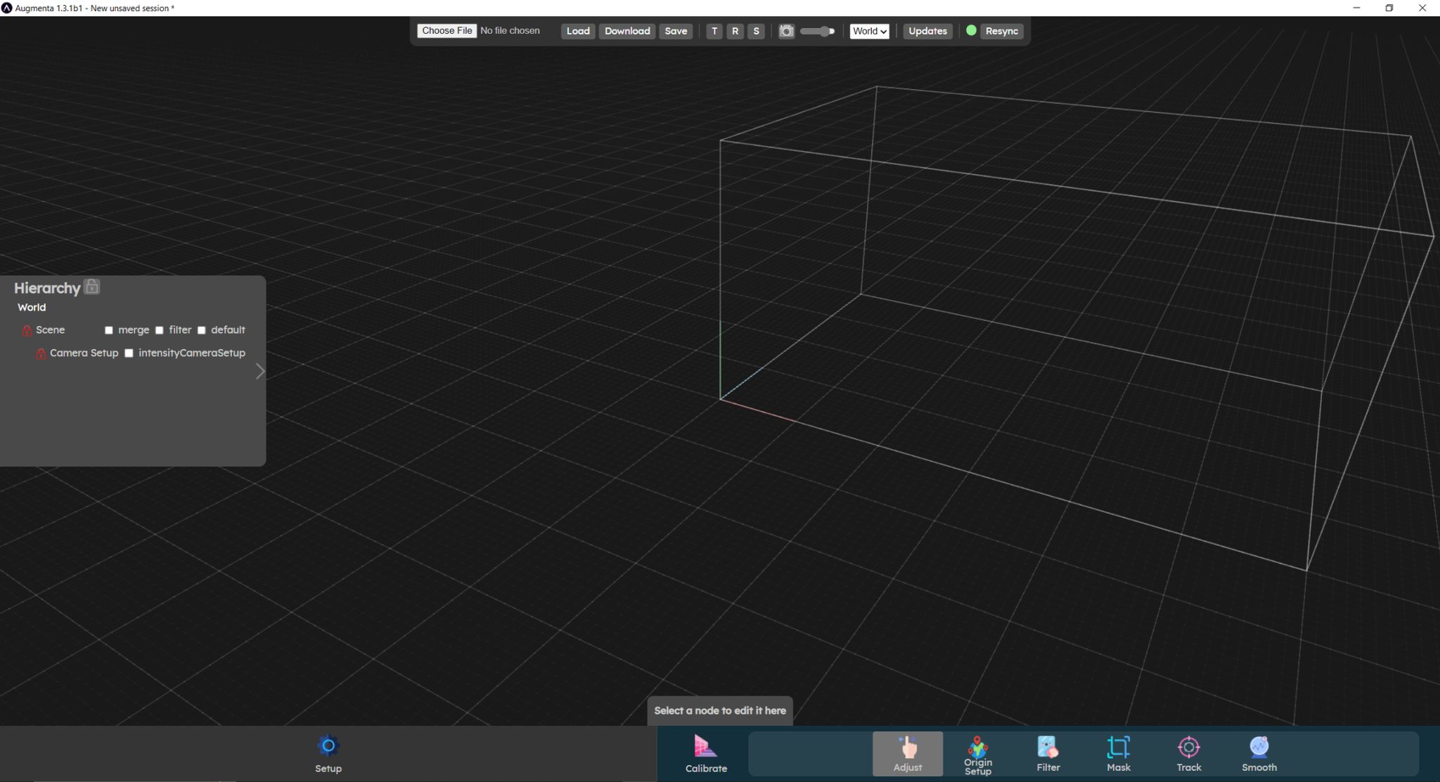 Submenu for the calibration in web UI