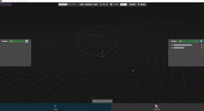 World selection in the web interface