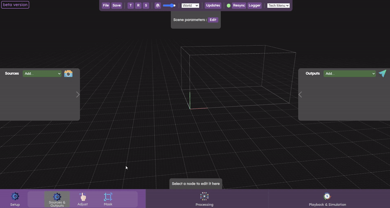 Add a source in the web interface