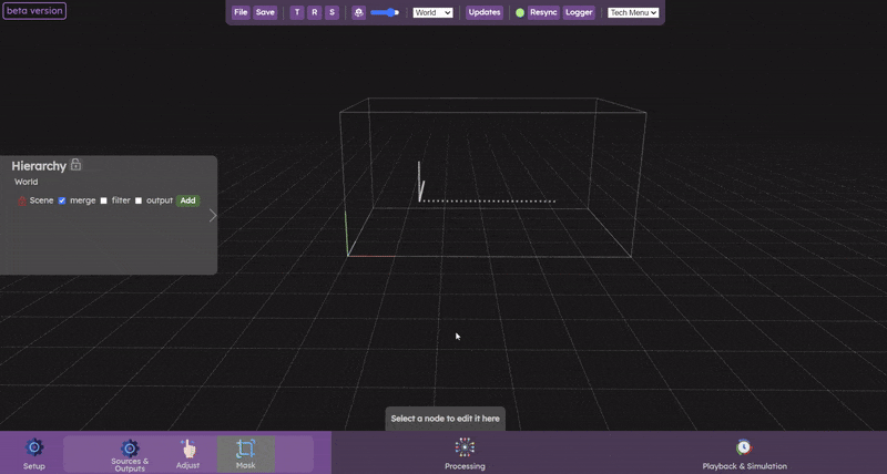 Crop box mode in the web UI