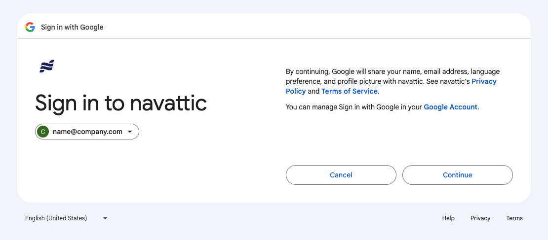 Users will see this prompt if they authorize third-party apps through a corporate Google account.