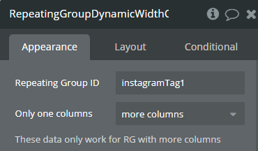 Element → Repeating Group ID.