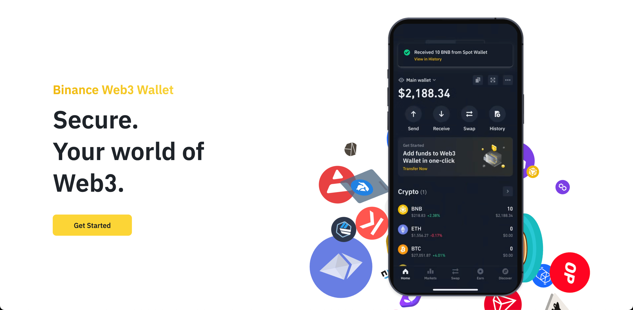 Binance Web3 Wallet. Source: Binance