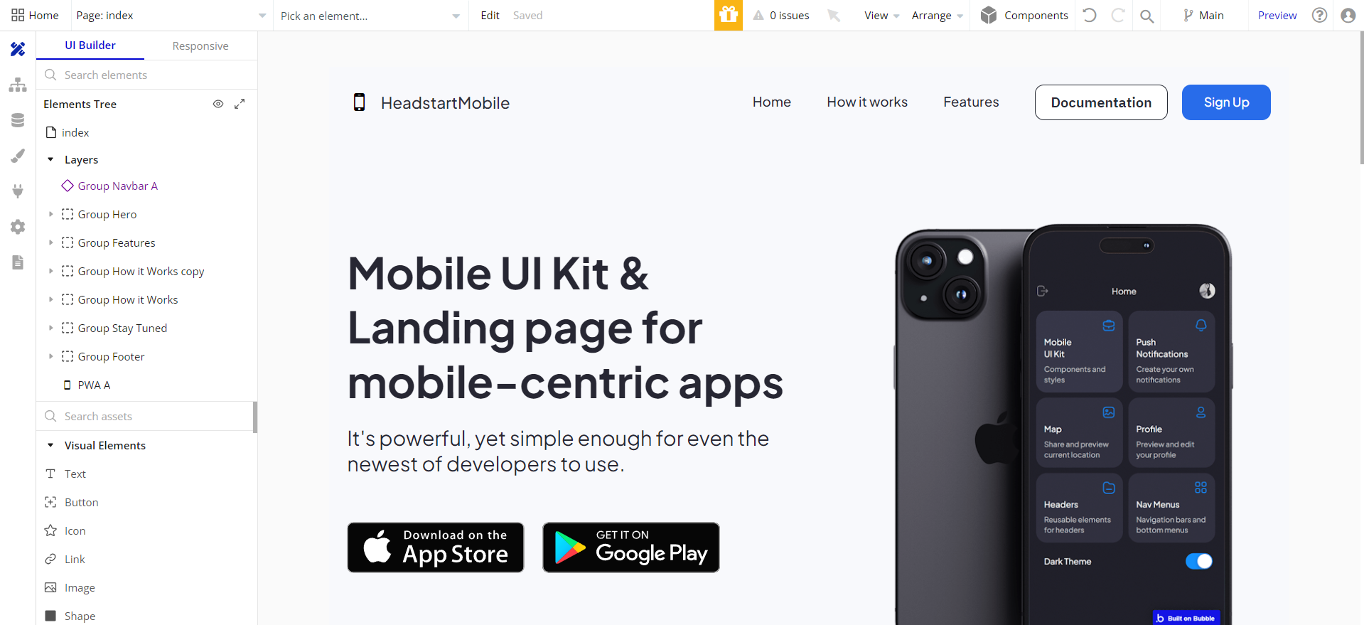 Headstart Mobile Native UI Kit