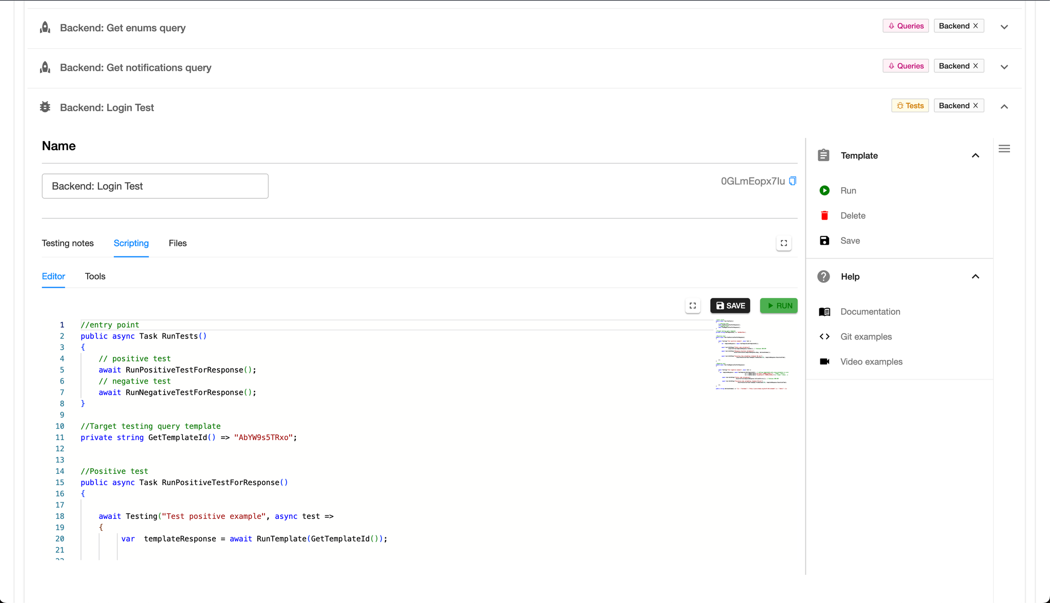 Side panel with floating buttons 