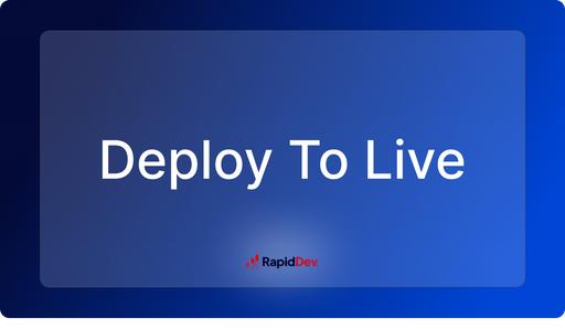 Deploy To Live