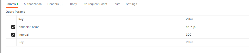 Figure 8 - Query Parameters