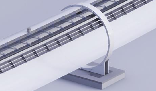 A linear guideway connection composed of two end-flanges and a gasket connects two linear guideway segments to each other and to the substructure