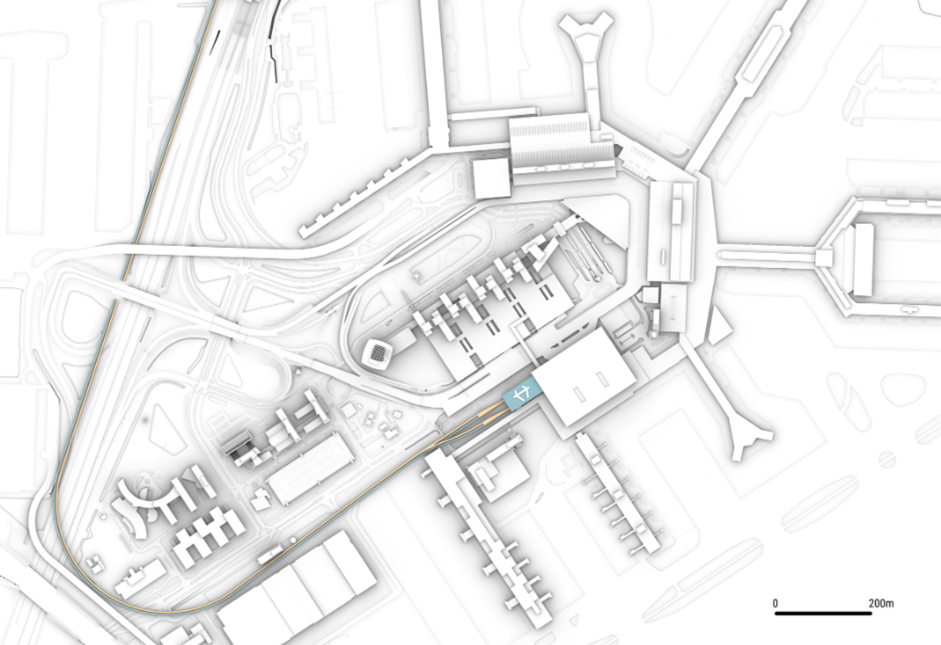 Indicative location Schiphol Terminal A