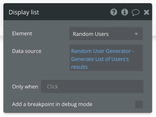 Random user generator
