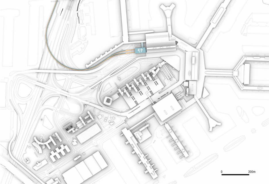 Indicative location Schiphol Terminal West