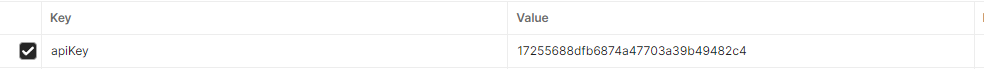 Figure 4 - Header Param apiKey