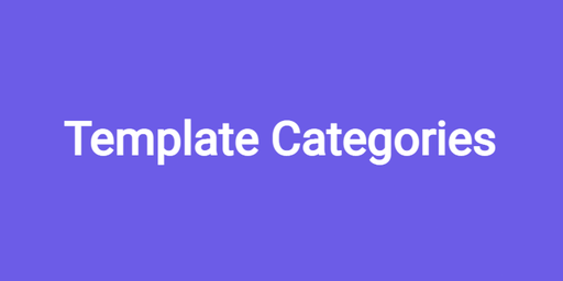 Template Categories