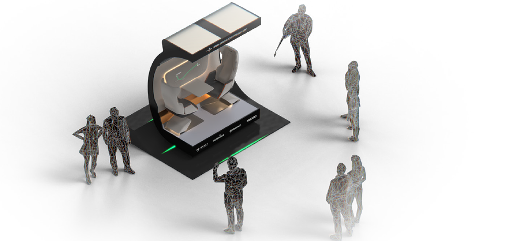 Figure 22: A render of the CABIN-1 with people for scale.