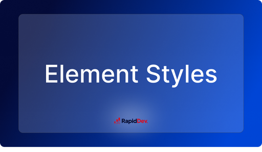 Edit Element Styles