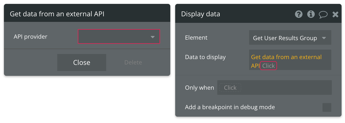 Get data from an external API