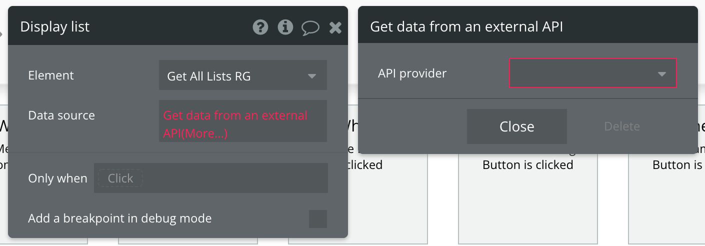 Get data from an external API