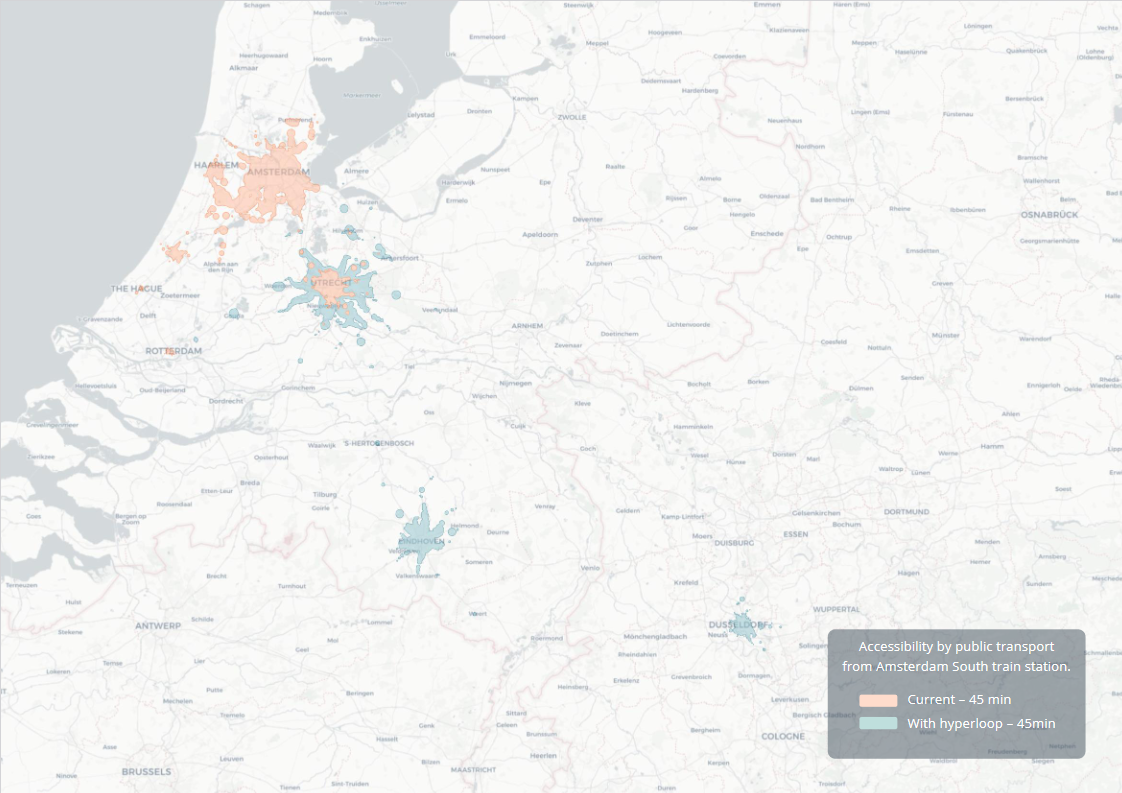 Route 3:  Amsterdam  -  Utrecht  -  Eindhoven  - Dusseldorf  -  Frankfurt