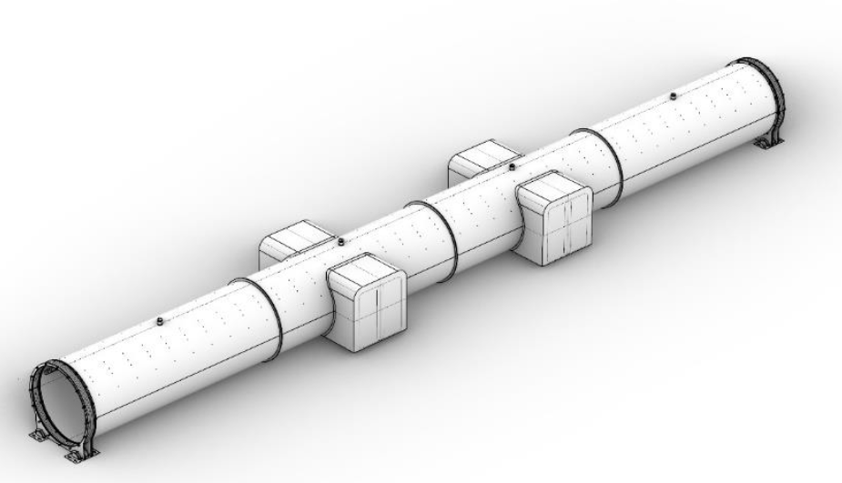 A conceptual 3D model of a Passenger Interface Guideway.