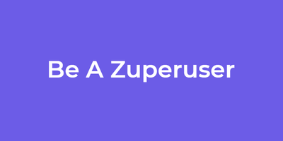 Be A Zuper User