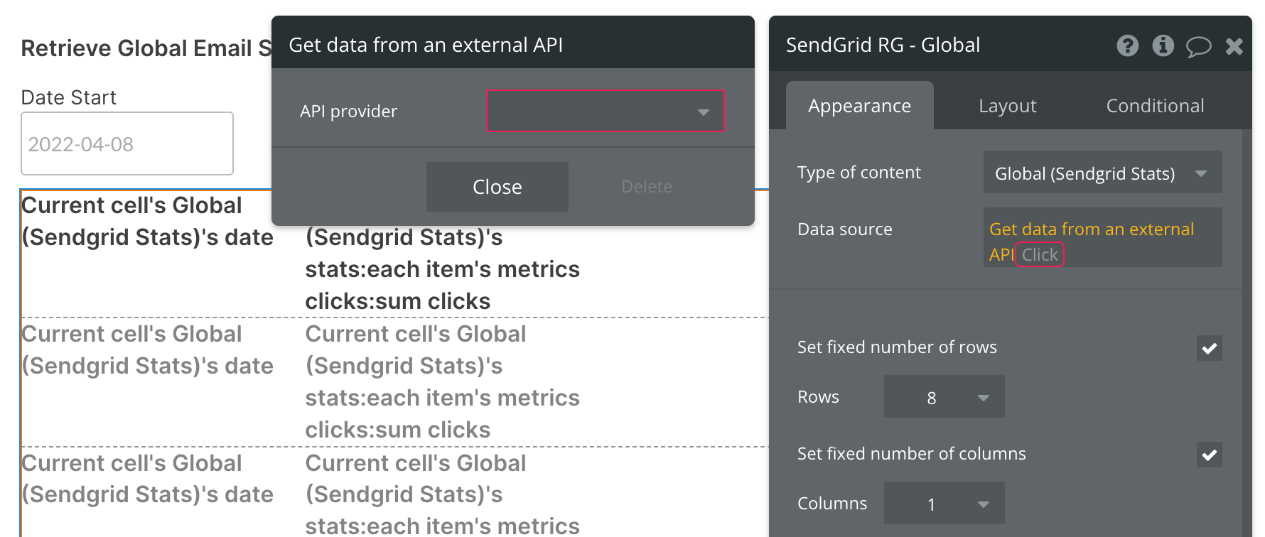 Get data from external API