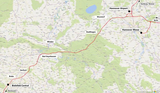 Route 2: Highway corridor - Bundesautobahn 2 