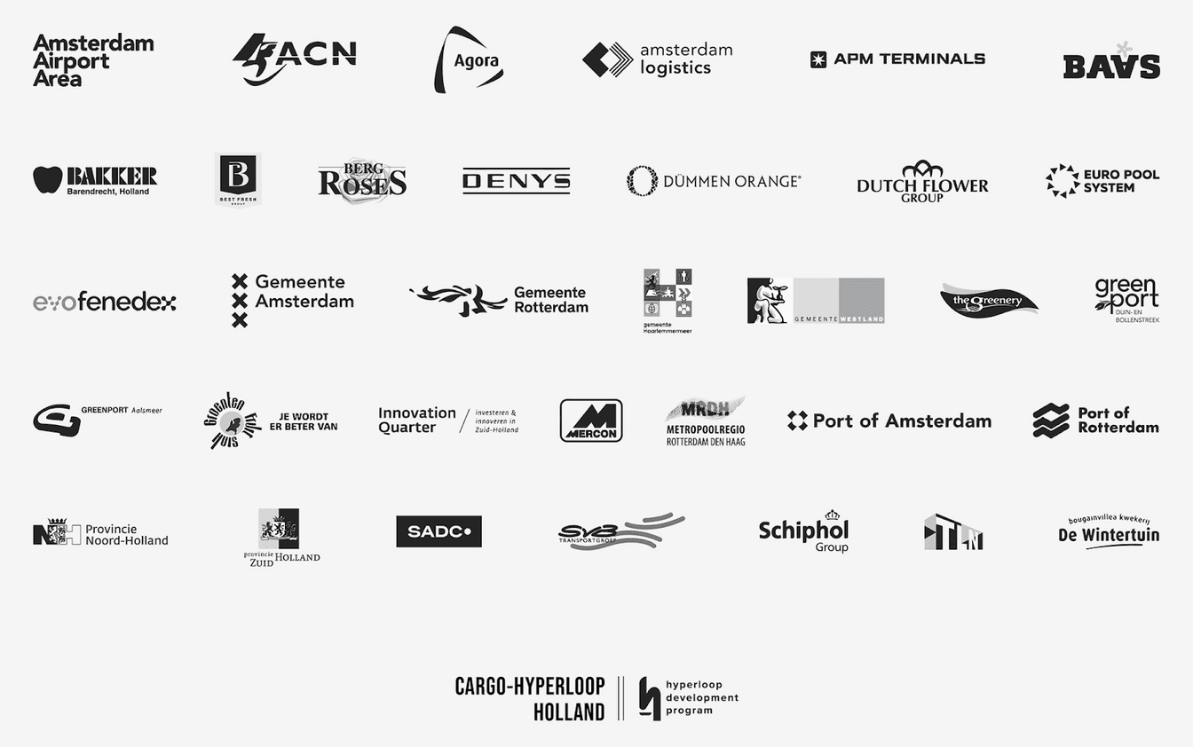 Stakeholders involved in Cargo-hyperloop Holland project.