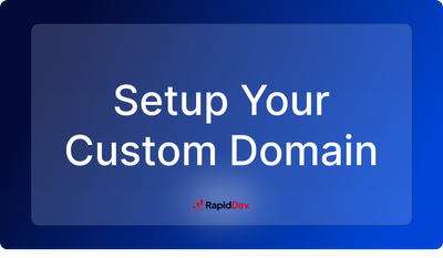 Setup Your Custom Domain