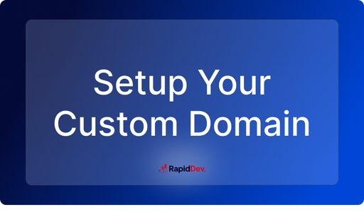 Setup Your Custom Domain