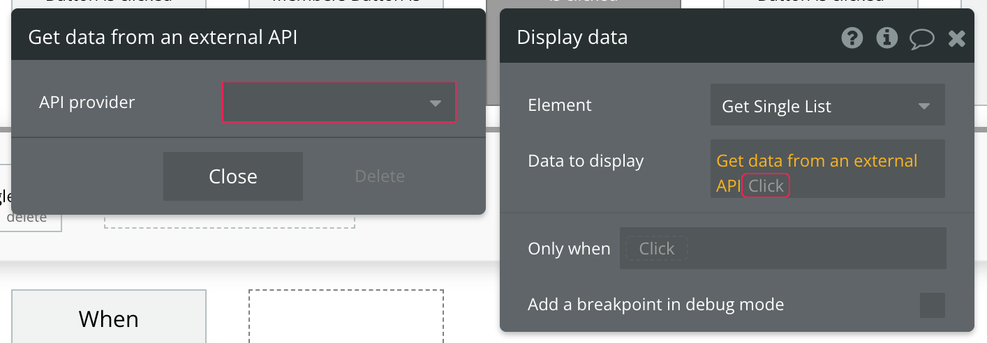 Get data from an external API