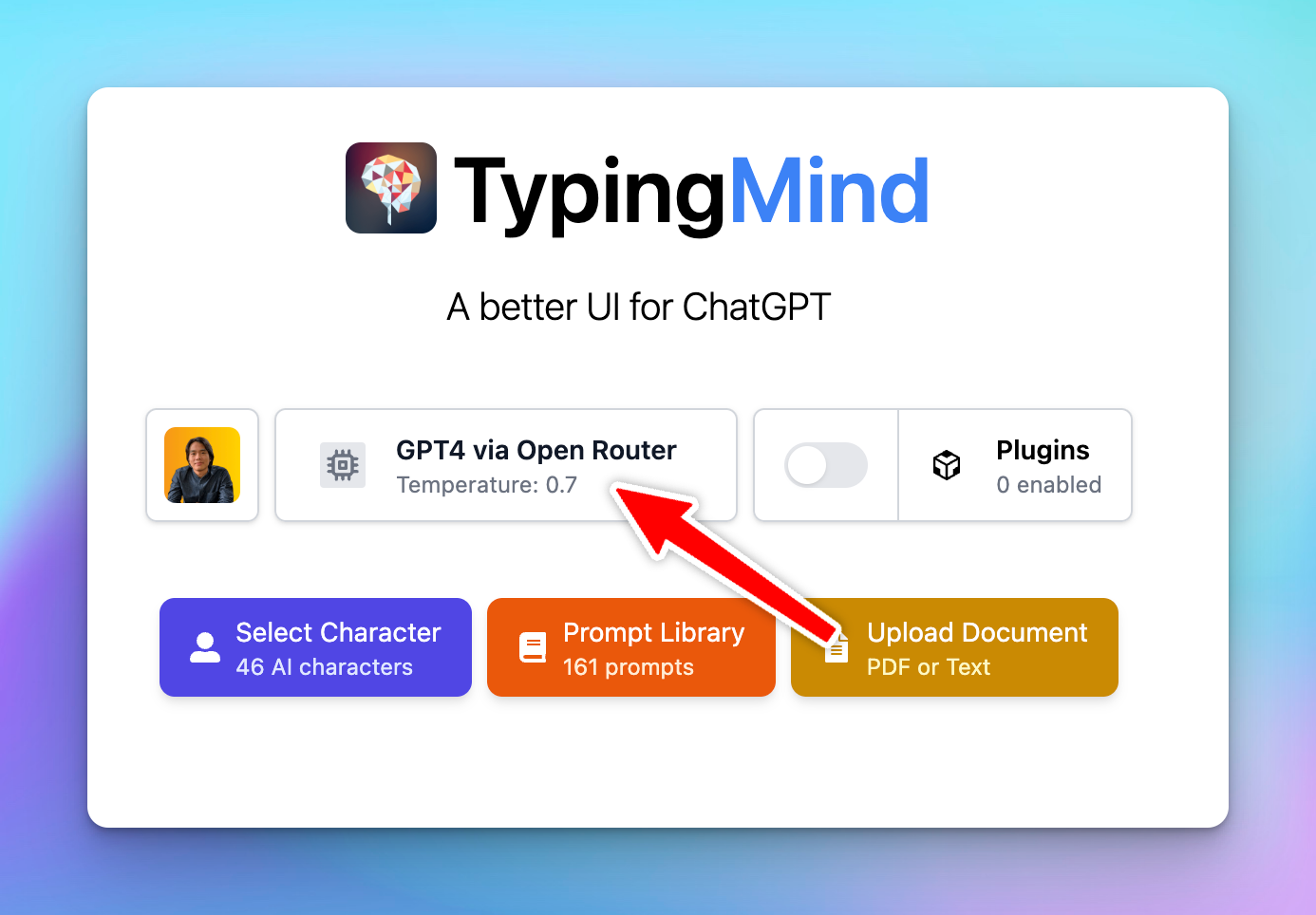 How to use OpenRouter models on Typing Mind