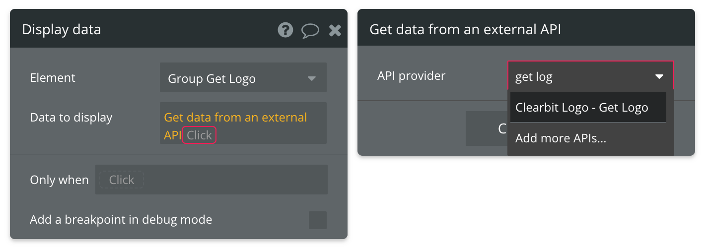 Get data from an external API