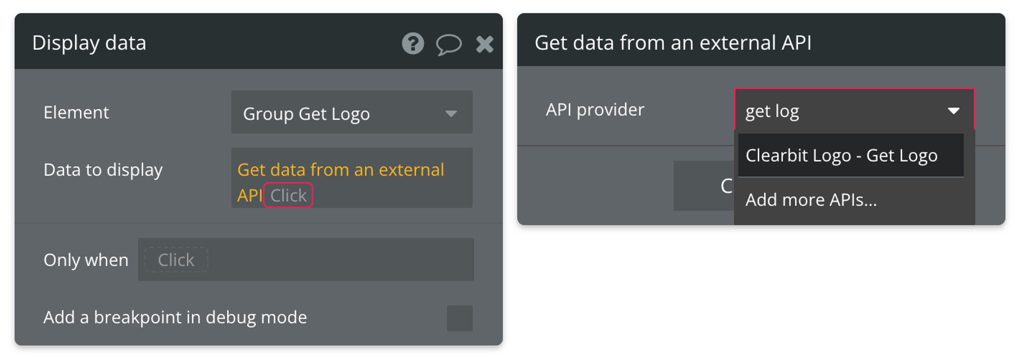 Get data from an external API