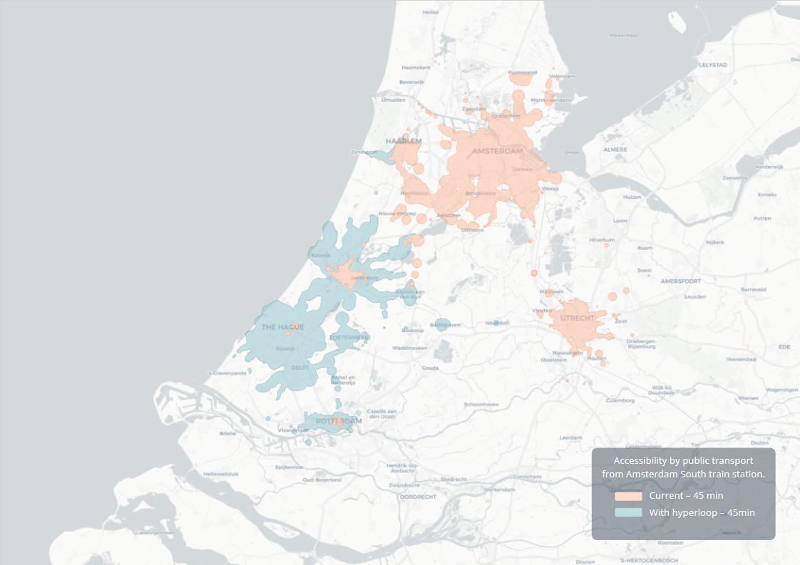 Route 1:  Amsterdam  -  Leiden  -  Den Haag