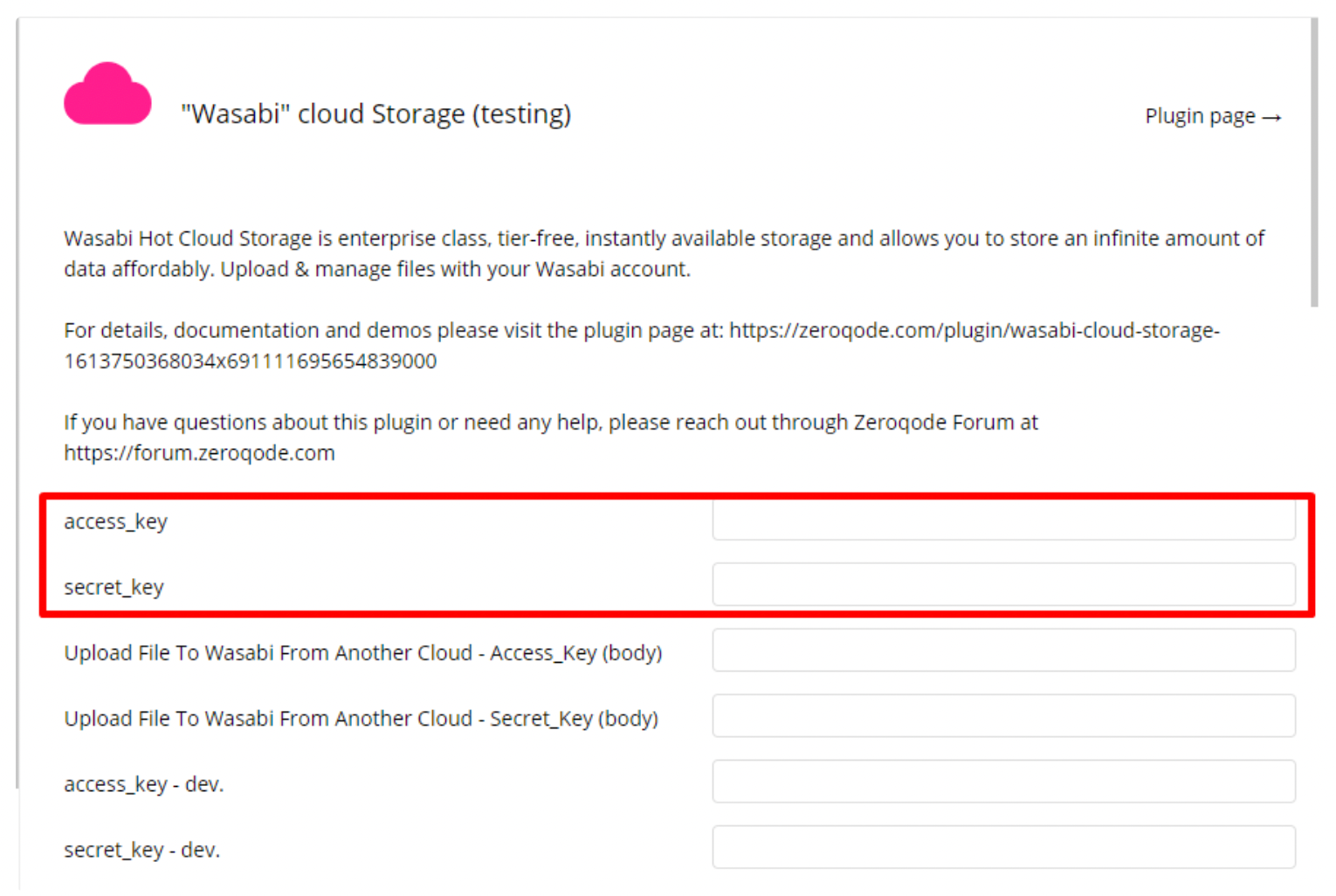 Wasabi Cloud Storage