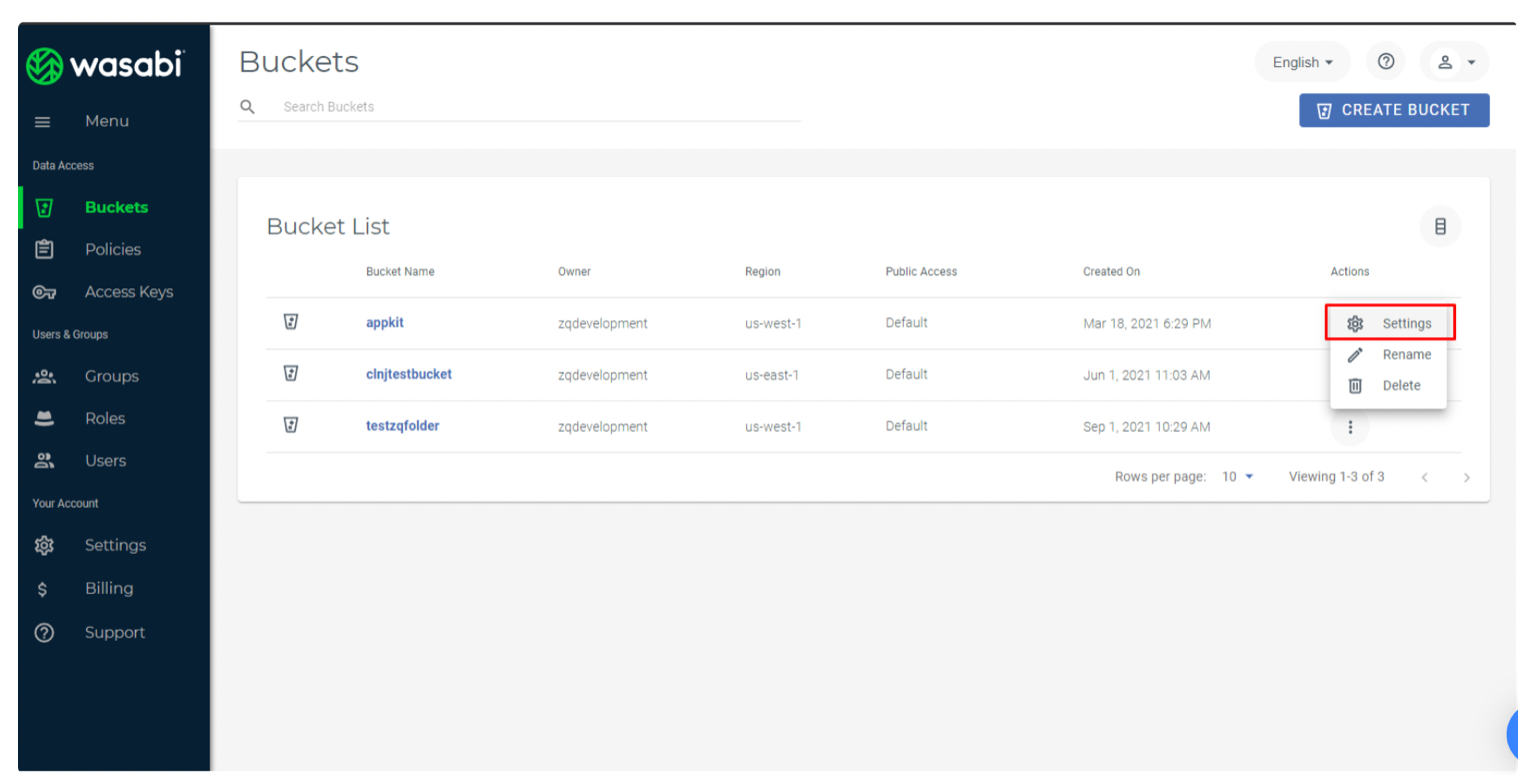 Wasabi Cloud Storage