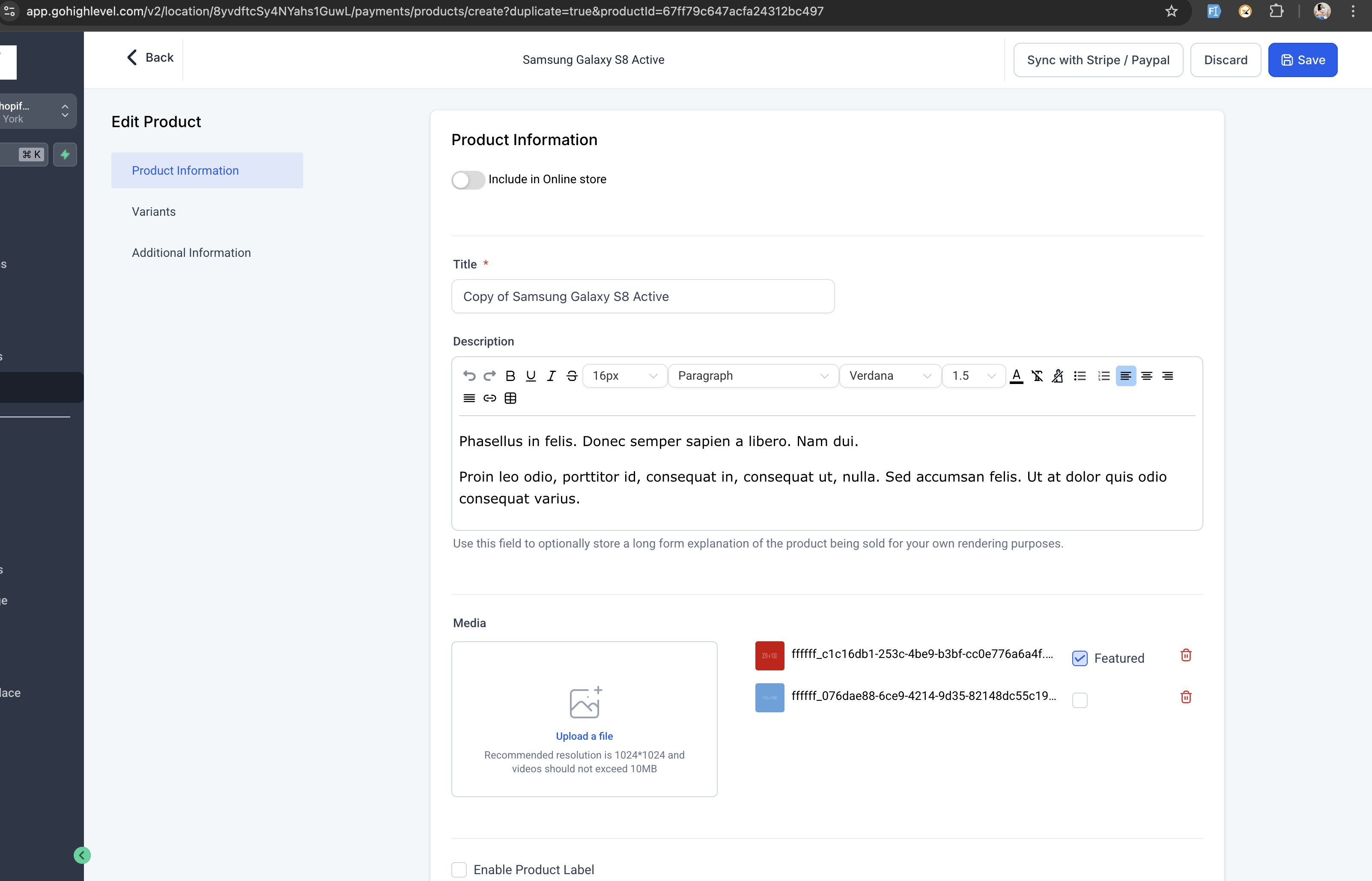 Image without caption