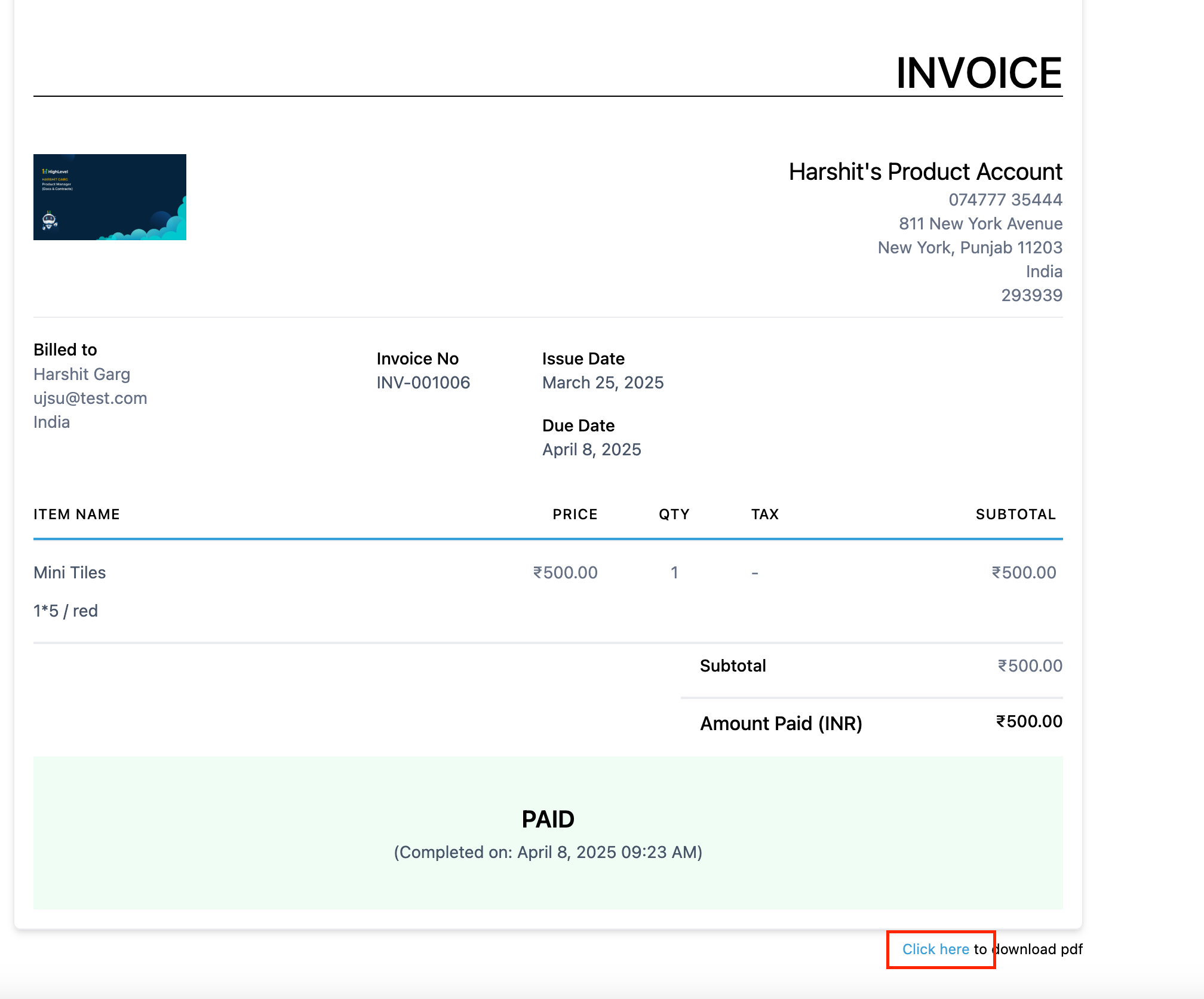 Image without caption