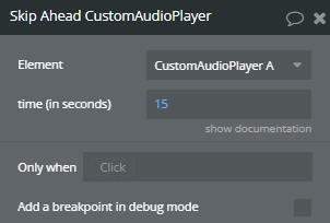 Workflow action → Skip Ahead