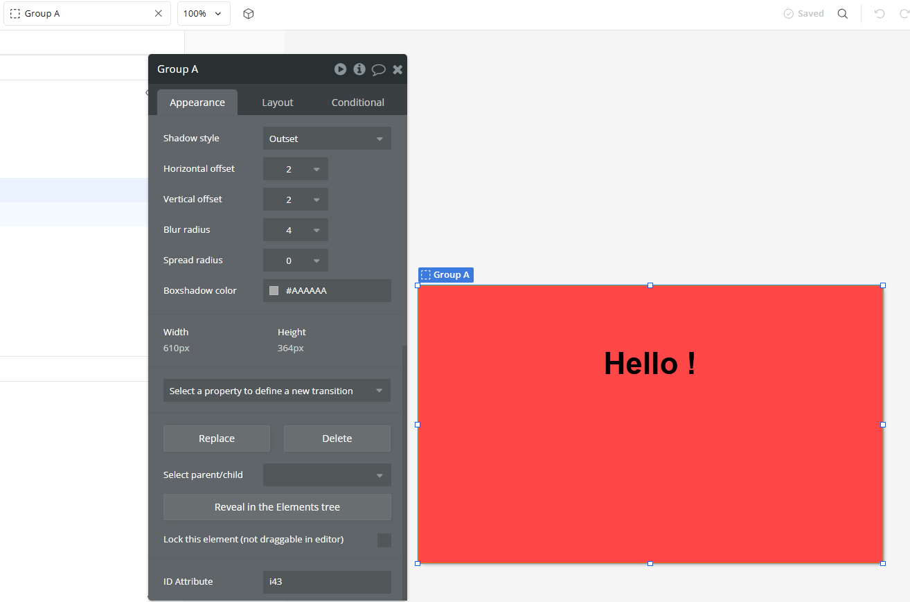 Element → Group.