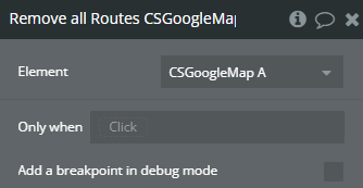 Workflow action → Remove all Route.