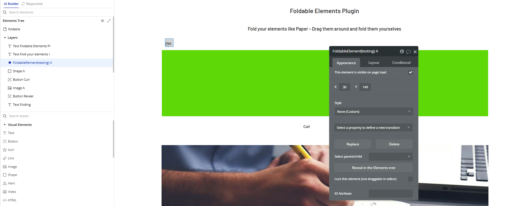 Element → Foldable Element.